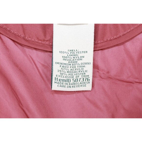 LL Bean Ultrawarm Down Coat Three Quarter Length Rosewood Size 1X - Picture 9 of 12